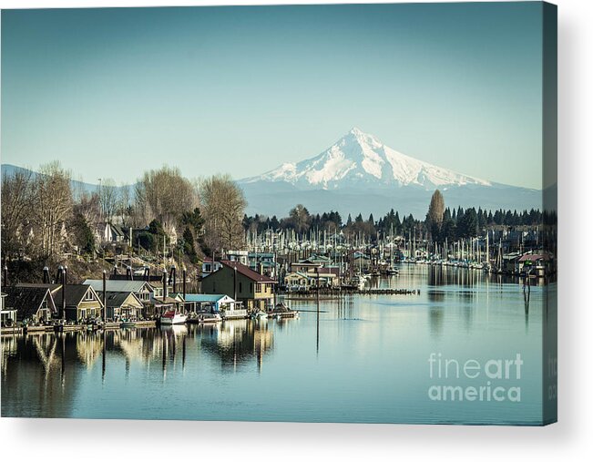 House Boats Acrylic Print featuring the photograph Floating World by Patricia Babbitt