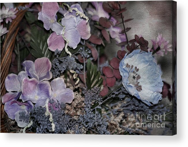 Flowers Acrylic Print featuring the photograph Floral Arrangement by Deborah Benoit