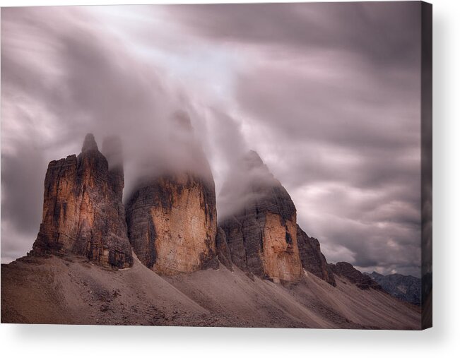 Landscape Acrylic Print featuring the photograph Foggy Cover by Damiano Serra