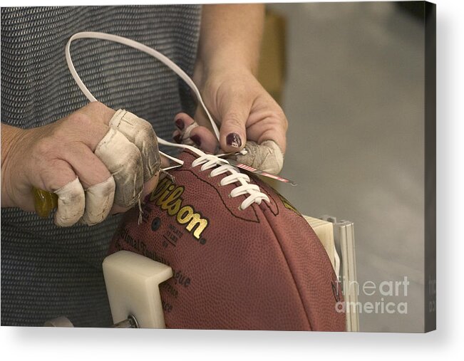 Sports Acrylic Print featuring the photograph Football Factory by Jim West