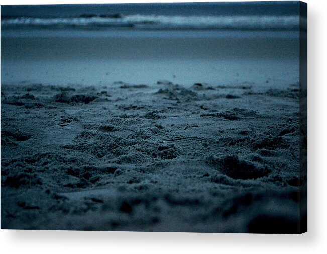 Beach Acrylic Print featuring the photograph Footprints by Victoria Clark