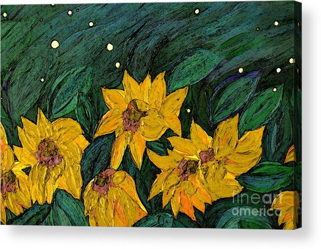 First Star Art Acrylic Print featuring the painting For Vincent by jrr by First Star Art