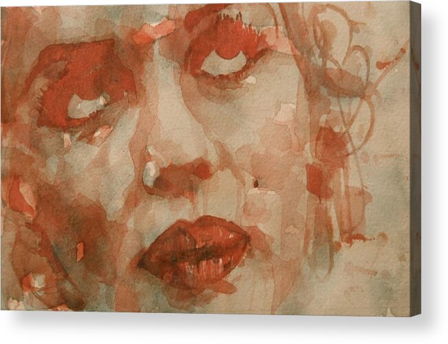 Marilyn Monroe Acrylic Print featuring the painting For You The Sun Will Be Shining by Paul Lovering