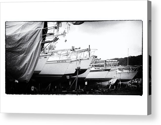 Summer Acrylic Print featuring the photograph Forgotten Boats by Monroe Payne