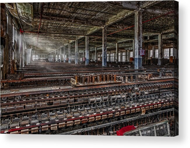 Lonaconing Acrylic Print featuring the photograph Forgotten Silk Mill by Susan Candelario