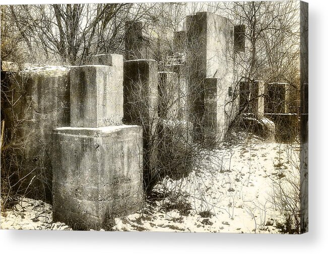 Concrete Acrylic Print featuring the photograph Fortress by Alan Norsworthy