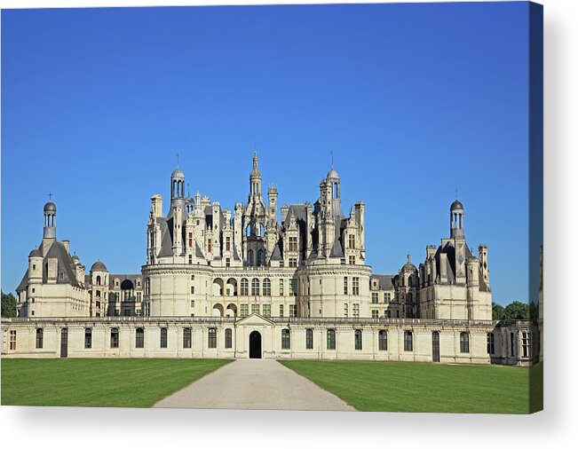 Loire Valley Acrylic Print featuring the photograph France, Chateau De Chambord by Hiroshi Higuchi
