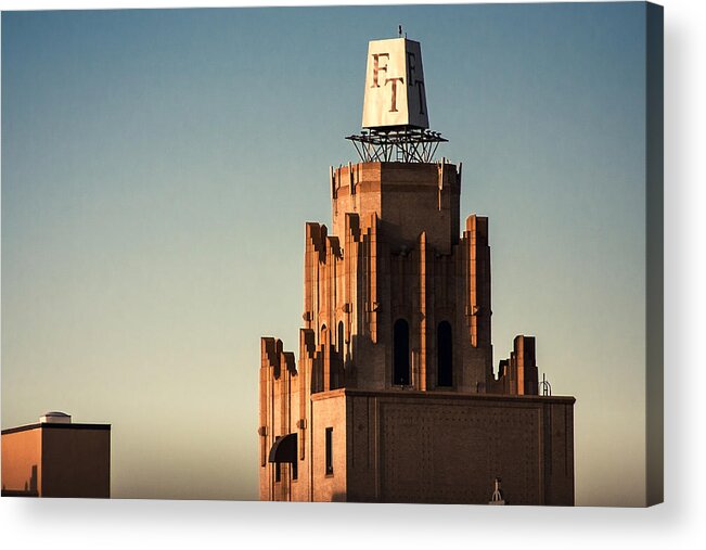 Monroe Louisiana Acrylic Print featuring the photograph Frances Tower Penthouse by Eugene Campbell