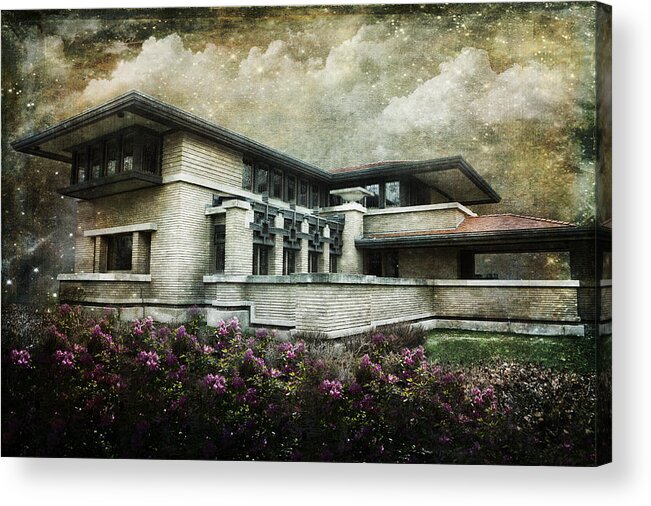Evie Acrylic Print featuring the photograph Frank Lloyd Wright 1909 by Evie Carrier