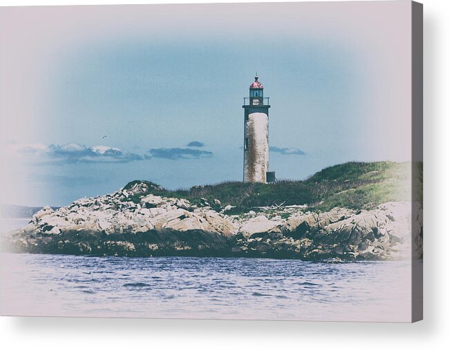 Franklin Island Lighthouse Acrylic Print featuring the photograph Franklin Island LIghthouse by Karol Livote