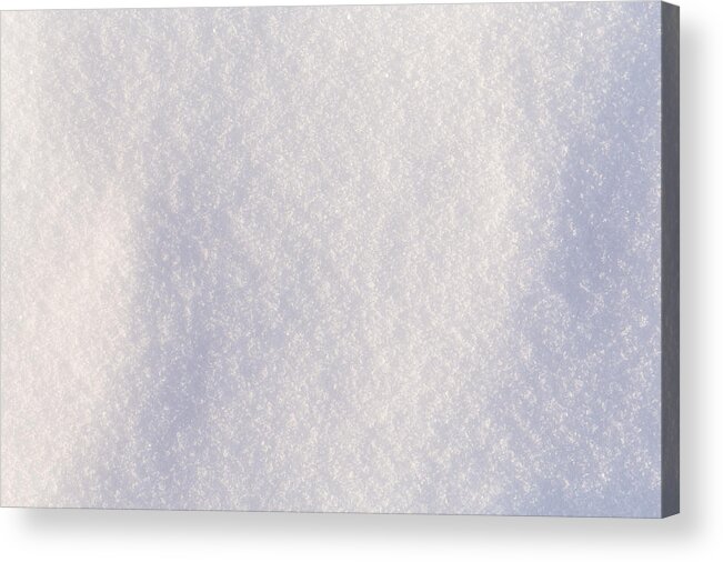 Shadow Acrylic Print featuring the photograph Fresh cold white snow by R.Tsubin