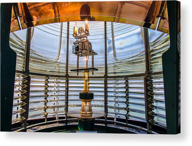Fresnel Lens Acrylic Print featuring the photograph Fresnel Lens by Mike Ronnebeck