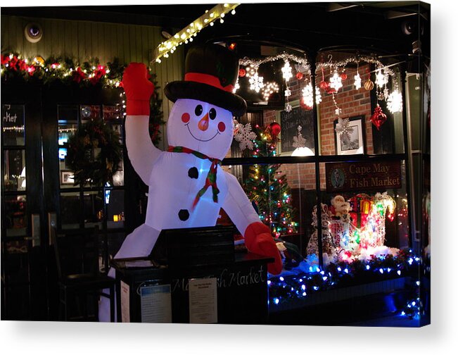 Frosty The Snowman Acrylic Print featuring the photograph Frosty by Greg Graham