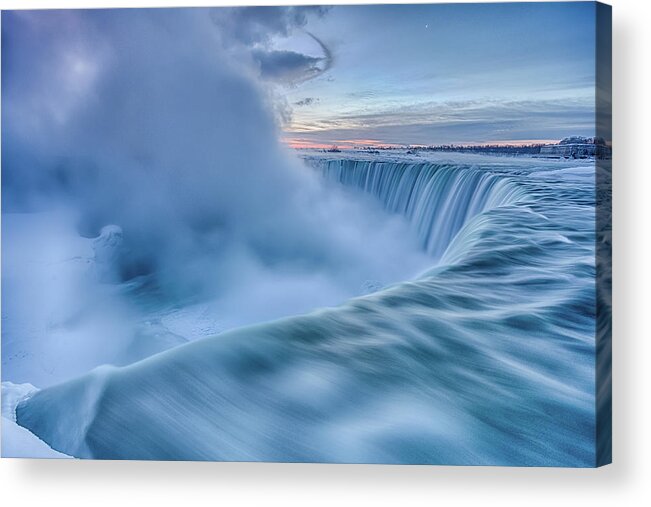 Niagara Acrylic Print featuring the photograph Frozen Fury by Adam Filipowicz
