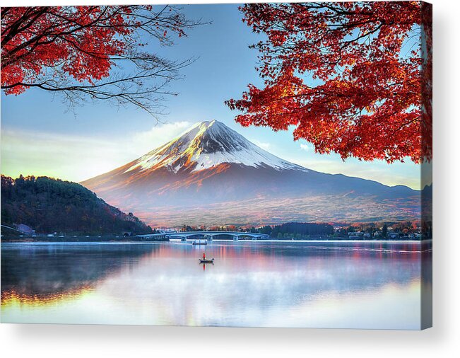 #faatoppicks Acrylic Print featuring the photograph Fuji Mountain In Autumn by Doctoregg