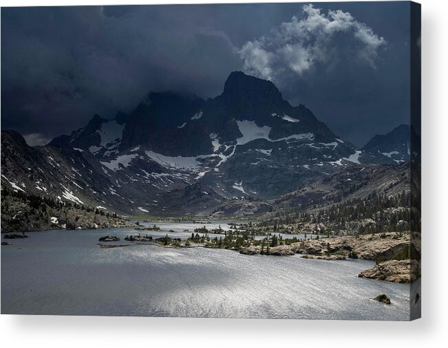 Nobody Acrylic Print featuring the photograph Garnet Lake At Thunderstorm by Peter Essick