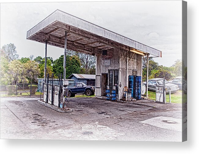 Hawaii Acrylic Print featuring the photograph Gasoline Station by Jim Thompson