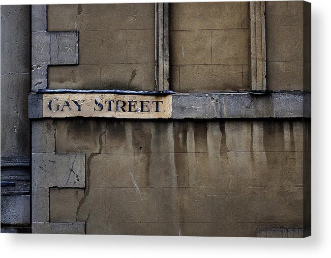 Gay Street In Bath Acrylic Print featuring the photograph Gay Street Denise Dube by Denise Dube