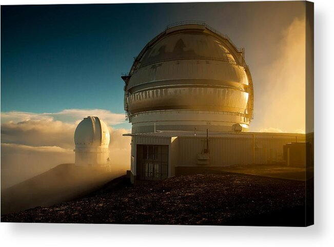 Telescopes Acrylic Print featuring the photograph Gemini Telescope Mauna Kea by Craig Watanabe