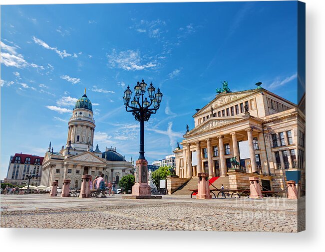 Gendarmenmarkt Acrylic Print featuring the photograph Gendarmenmarkt in Berlin Germany by Michal Bednarek