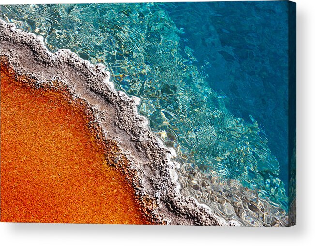 Colors Acrylic Print featuring the photograph Geothermic Layers by Todd Klassy