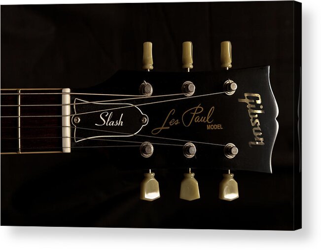 Slash Acrylic Print featuring the photograph Gibson Les Paul Model by Maj Seda