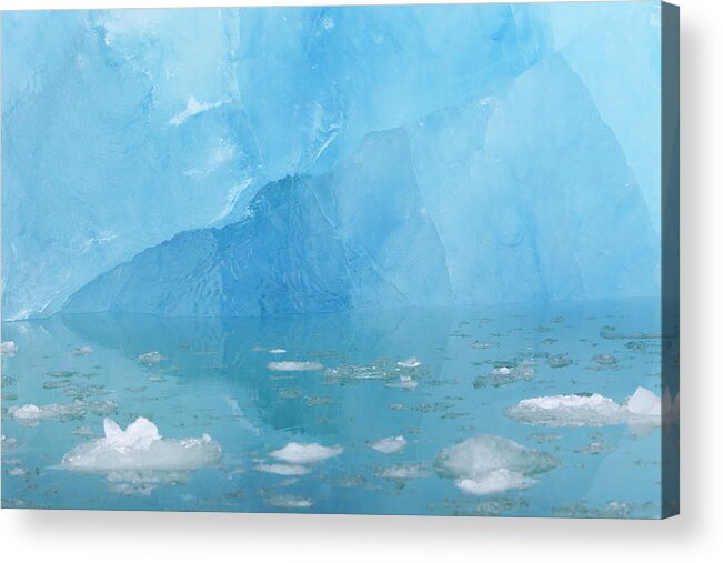 Tranquility Acrylic Print featuring the photograph Glacial Ice In Spitsbergen, Svalbard by Anna Henly