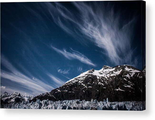 Margerie Acrylic Print featuring the photograph Glacier Sky by Dayne Reast