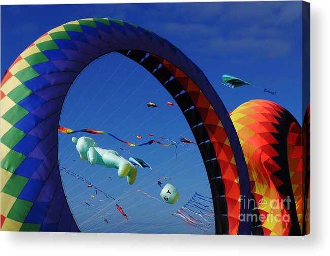 Kite Acrylic Print featuring the photograph Go Fly A Kite 2 by Bob Christopher