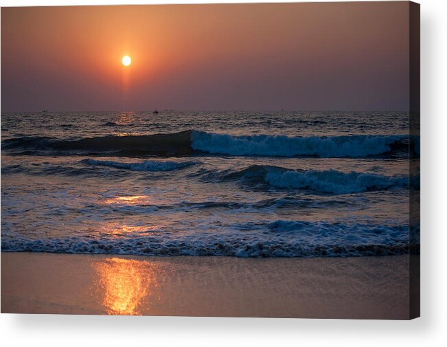 Sunset Acrylic Print featuring the photograph Goan Sunset 1. India by Jenny Rainbow