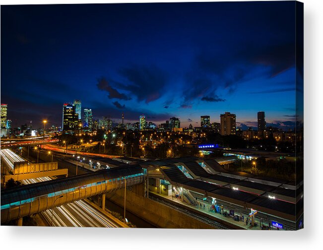 Israel Acrylic Print featuring the photograph Going Home in Tel Aviv by David Morefield