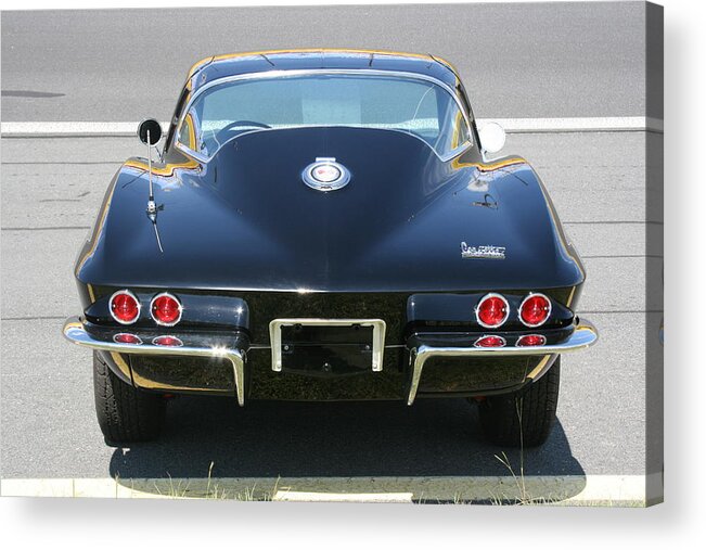 Corvette Acrylic Print featuring the photograph Going Tagless by Stacy C Bottoms