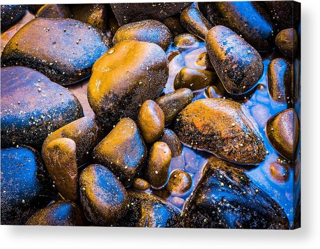 Europe Acrylic Print featuring the photograph Golden Boulders by Maciej Markiewicz