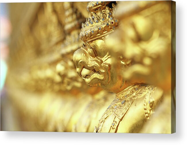 Art Acrylic Print featuring the photograph Golden Garudas by Toolx