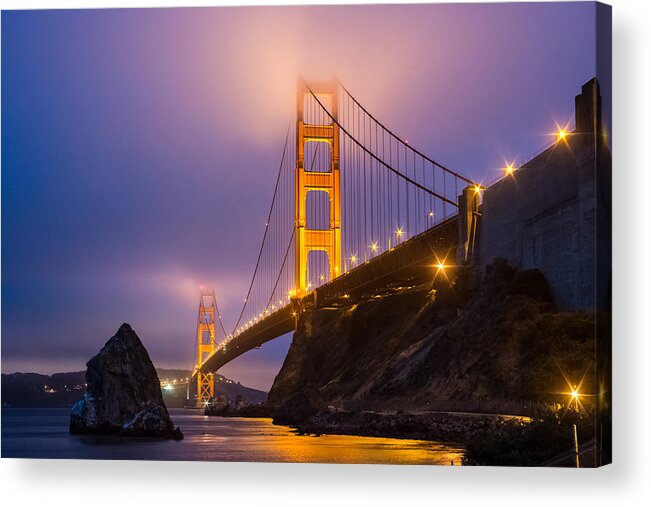 Golden Gate Bridge Acrylic Print featuring the photograph Golden Gate Beauty by Mike Ronnebeck