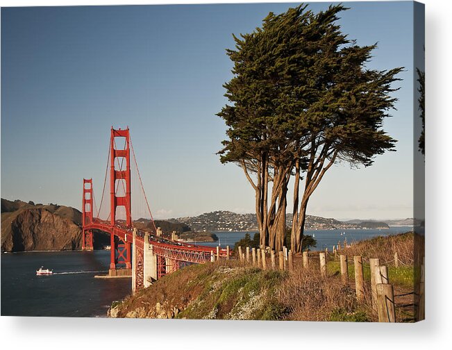 Photography Acrylic Print featuring the photograph Golden Gate Bridge 1 by Lee Kirchhevel