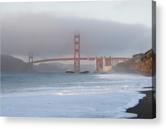 Bakers Acrylic Print featuring the photograph Golden Gate Fog by Weir Here And There