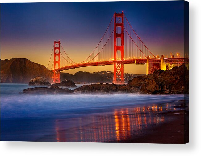 Golden Gate Bridge Acrylic Print featuring the photograph Golden Gate by Jeana Childress