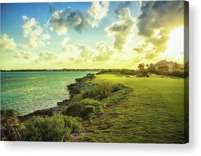 Scenics Acrylic Print featuring the photograph Golf Course by Chang