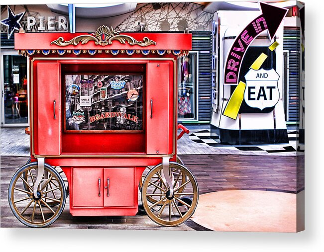 Circus Wagon.food Wagon Acrylic Print featuring the photograph Good Eats by Tom Prendergast