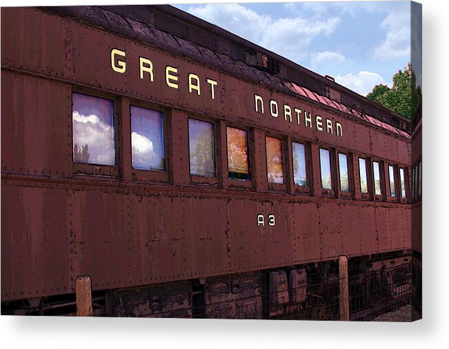 Rail Acrylic Print featuring the photograph Great Northern by David Armstrong