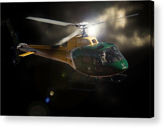 Aviation Acrylic Print featuring the photograph Green and Yellow by Paul Job