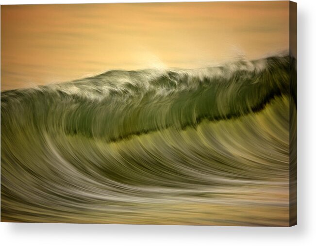 Orias Acrylic Print featuring the photograph Green Wave #2 C6J7496 by David Orias