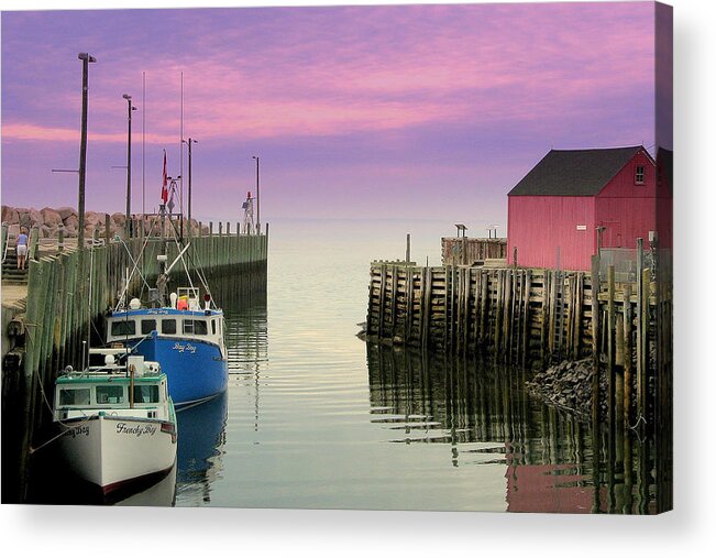 Photographs Acrylic Print featuring the photograph Halls Harbour Evening by Brian Chase