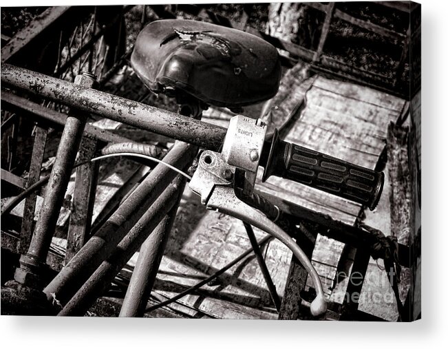 Bike Acrylic Print featuring the photograph Handlebar by Olivier Le Queinec