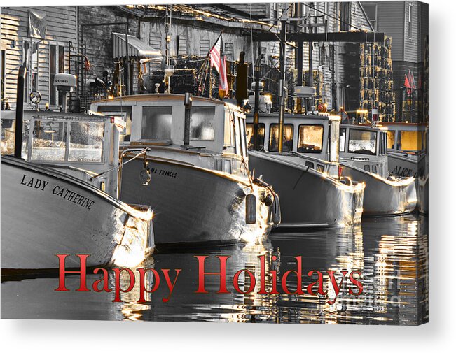 Happy Holidays Acrylic Print featuring the photograph Happy Holidays by Brenda Giasson