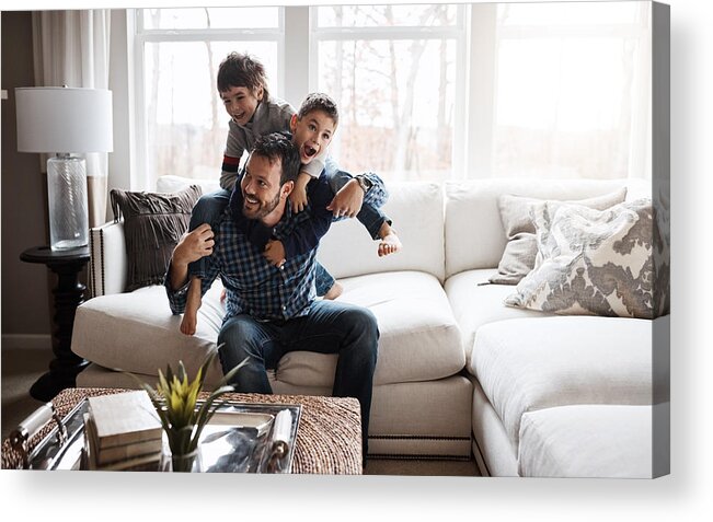 Sibling Acrylic Print featuring the photograph Happy kids = happy family by Gradyreese
