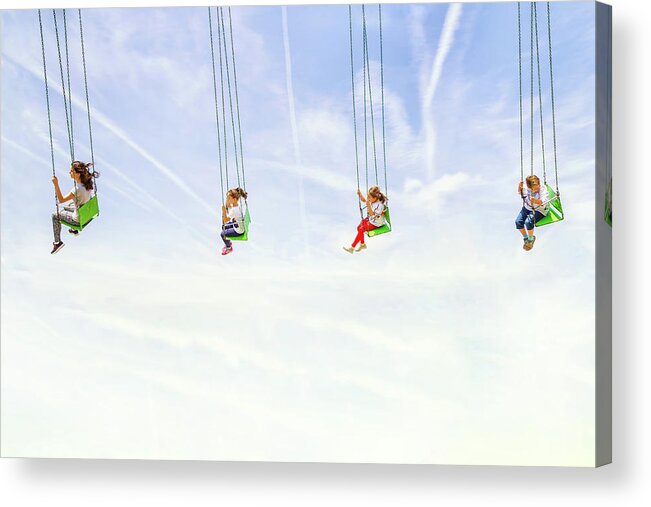 Fair Acrylic Print featuring the photograph Heads In The Clouds! by Marius Cintez?