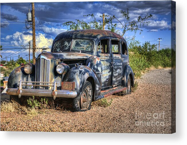 Hearse Acrylic Print featuring the photograph Hearse No More by Eddie Yerkish