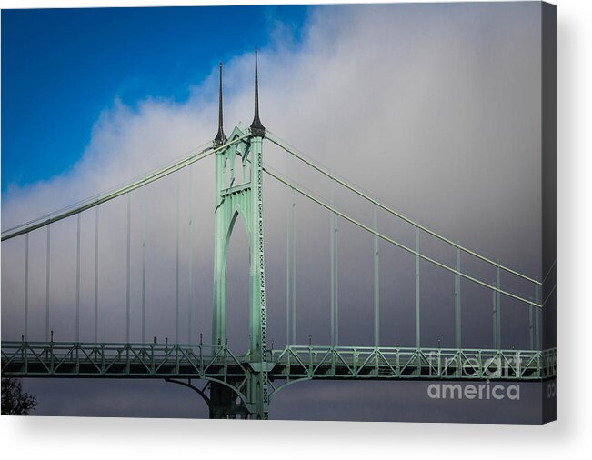 St. John's Bridge Acrylic Print featuring the photograph Heaven's Gate by Patricia Babbitt